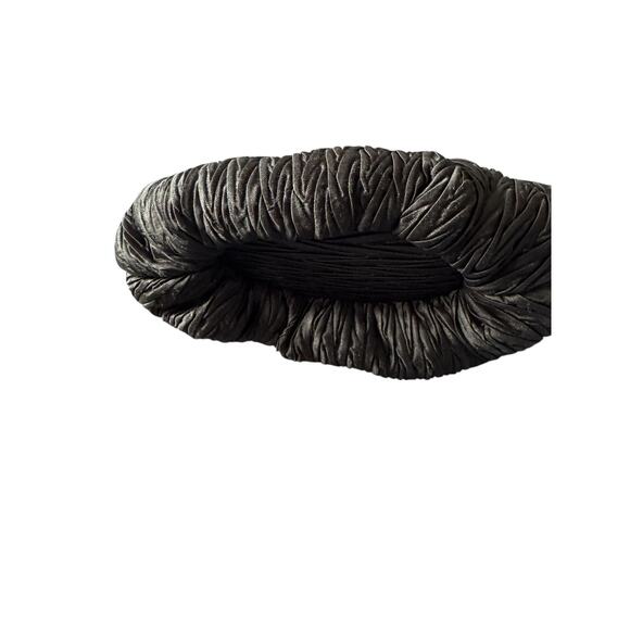 NORDSTROM Vintage Crinkle Satin Kiss Lock Mini Bag with Gold Snake Chain Strap - Picture 3 of 5